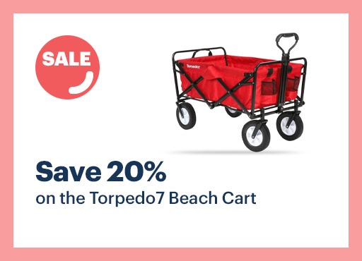 Save 20% on the Torpedo7 Beach Cart