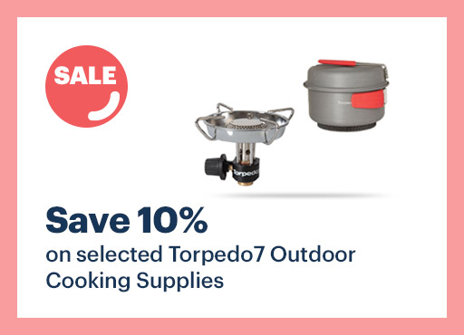 Save 10% on selected Torpedo7 Outdoor Cooking Supplies
