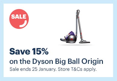 Save 15% on the Dyson Big Ball Origin Corded Vacuum
