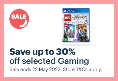 Save up to 30% off selected Gaming