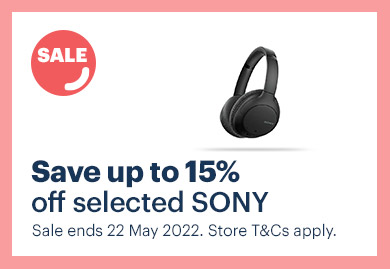 Save up to 15% off selected SONY