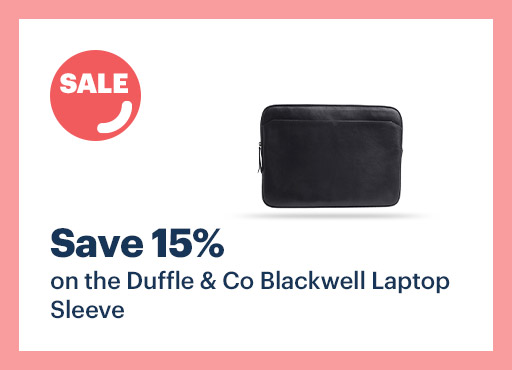 Save 15% on the Duffle & Co Blackwell Laptop Sleeve