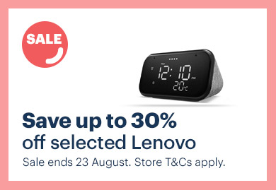 Save up to 30% off selected Lenevo