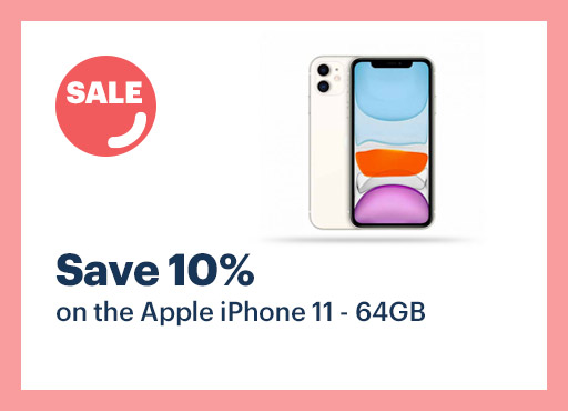 Save 10% on Apple iPhone 11 - 64gb