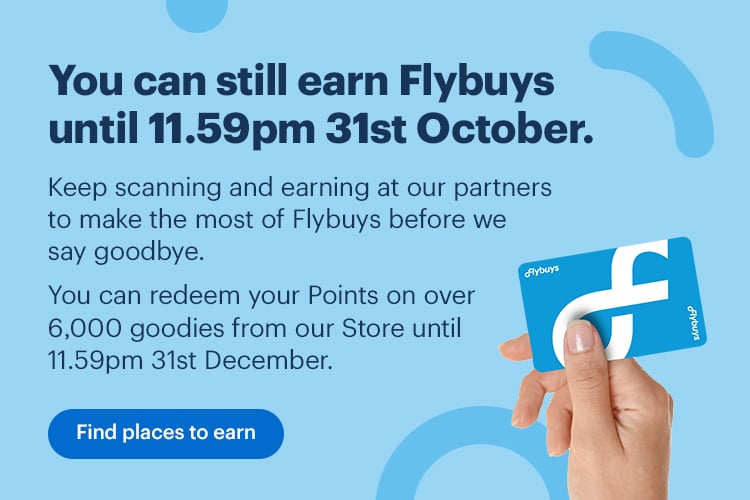 Flybuys Closure - places to earn